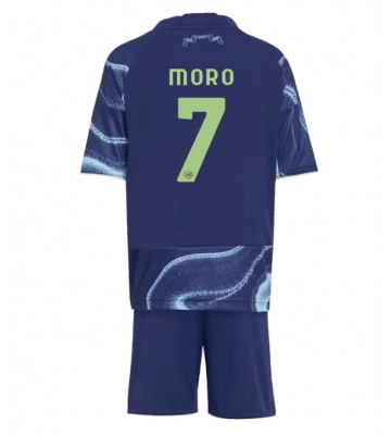 Ajax Raul Moro #7 Udebanetrøje Børn 2025-26 Kortærmet (+ Korte bukser)